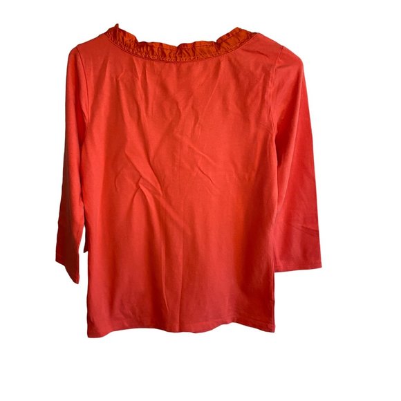 Liz Claiborne New York Coral Red Top Women's S - Picture 4 of 6
